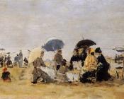尤金 布丹 : Trouville, Beach Scene